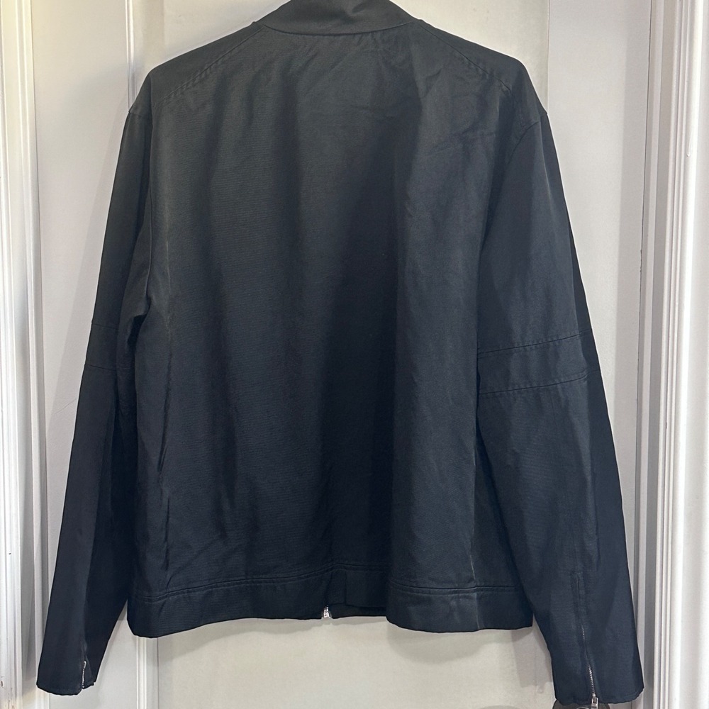Pavi Italy Mens‎ Black Cotton Lined Full Zip Bomber Jacket Sz XXL - Picture 4 of 10